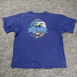 Harley Davidson Shirt Mens XL Blue Outer Banks North Carolina Vintage Bike Week
